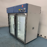 Thermo Revco Double Glass Door Laboratory Refrigerator image 1